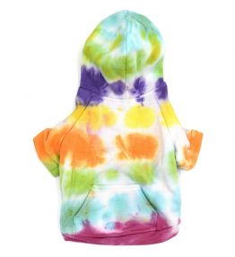 Sudadera para perro tie dye multicolor