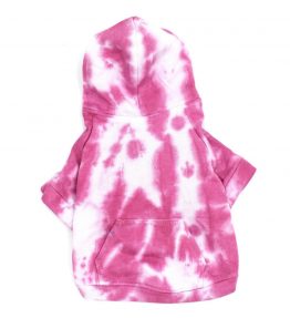 Sudadera para perro tie dye rosa