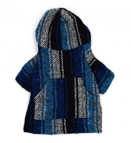 Poncho para perro en color azul