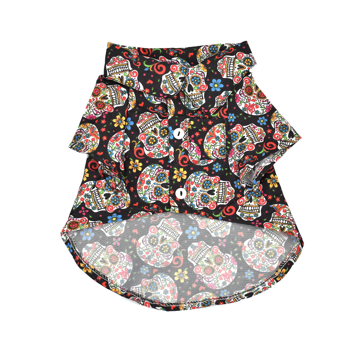 Camisa Calavera Floral