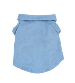 Playera tipo polo para perro en color azul