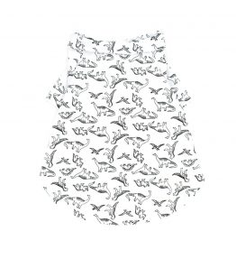 Camisa para perro con dibujos de dinosaurios