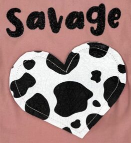 Playera corazón print
