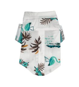 Camisa flamingos para perro