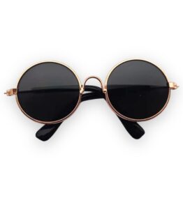 Lentes de sol redondos estilo vintage para perro