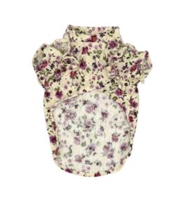 Playera floral para perro
