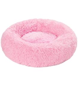 cama para perros Cama antiestrés para perro color rosa